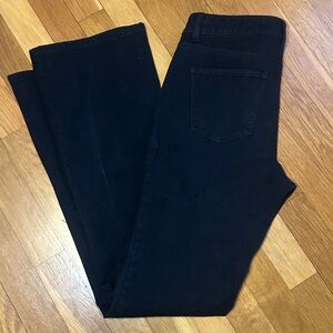 White House Black Market skinny flare black jean 4
